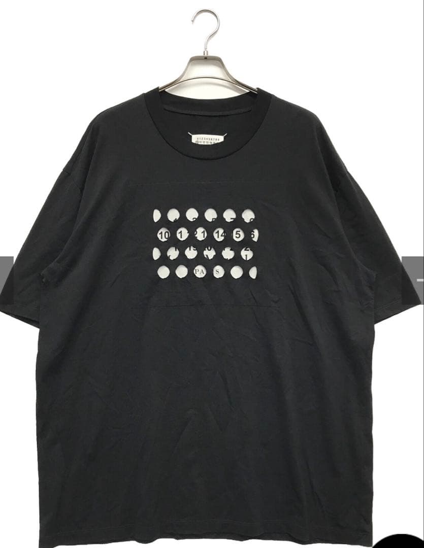 【専用】マルジェラ 20AW パンチホール オーバーサイズTシャツ 46 黒