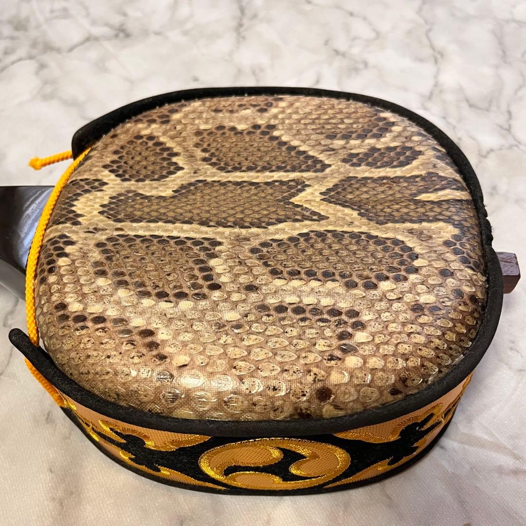 ヘビ革 三味線本体