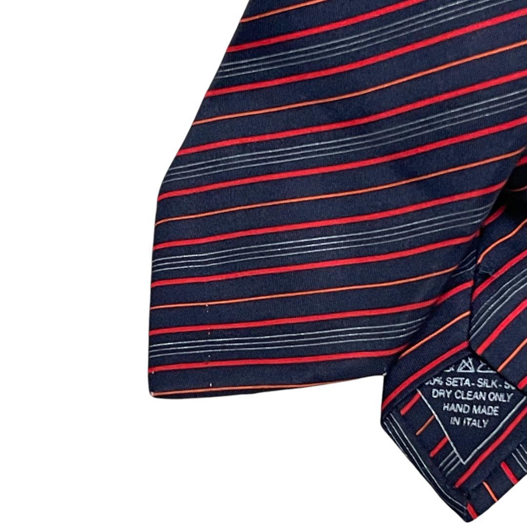 ブリオーニ ネクタイ レジメンタルタイ レッド ネイビー ドレス ビジネス