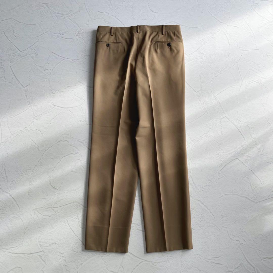 【未使用級】エミネント H.Osaku ウールギャバジン 2プリーツ スラックス