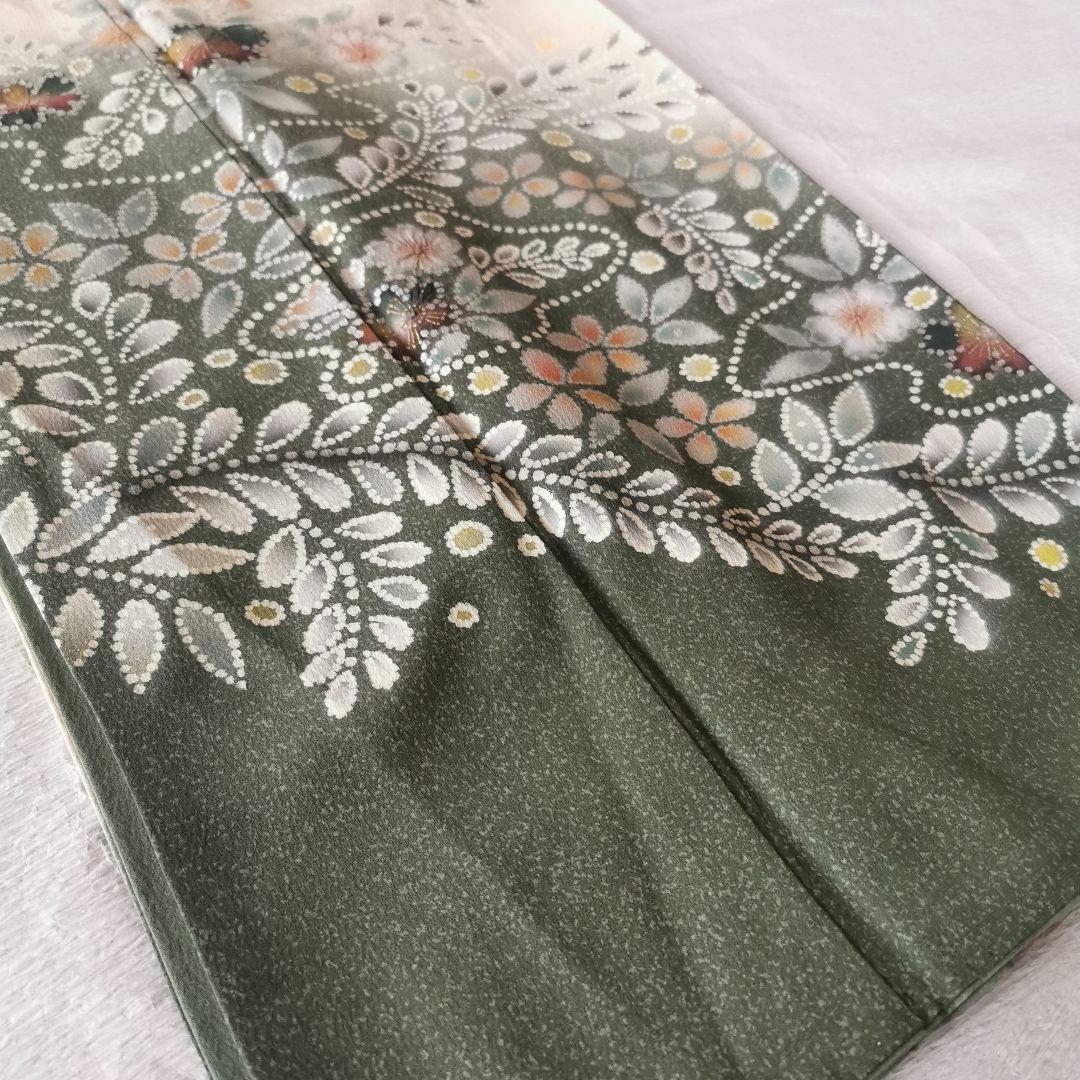 暈し金彩　ニュアンスカラーの辻が花　正絹袷訪問着