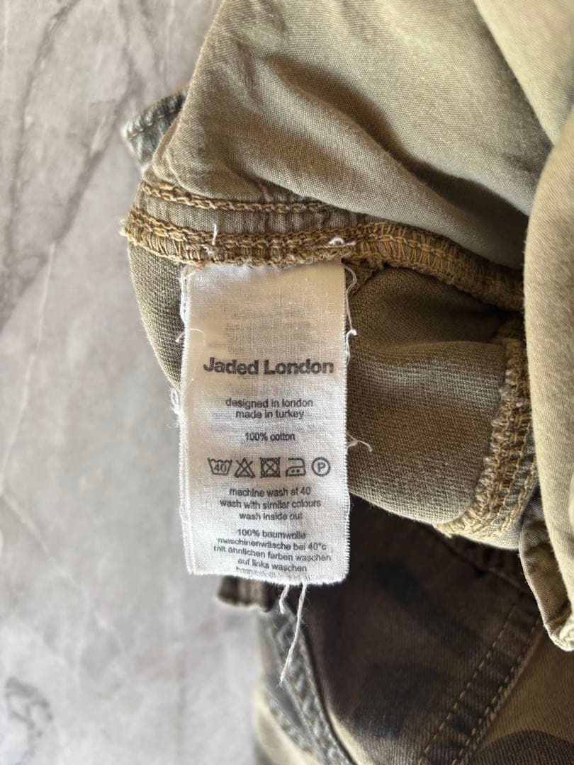 JADED LONDON ジェイデットロンドン カモフラ カーゴパンツ 迷彩32