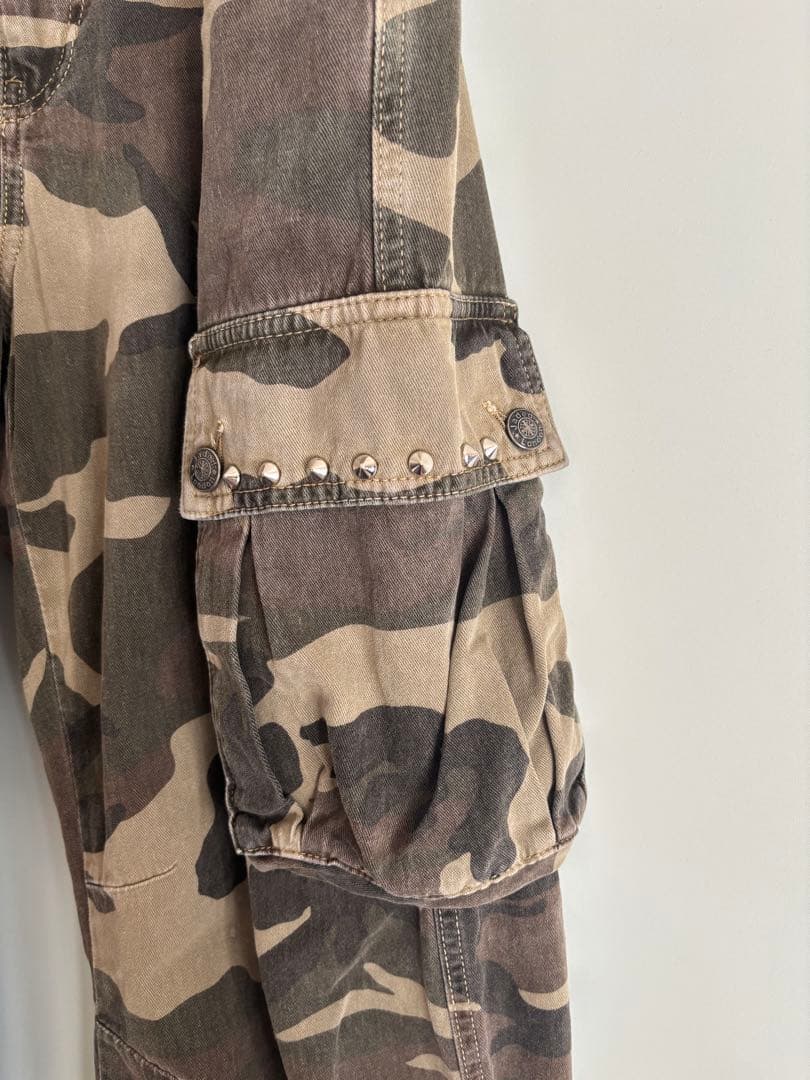 JADED LONDON ジェイデットロンドン カモフラ カーゴパンツ 迷彩32