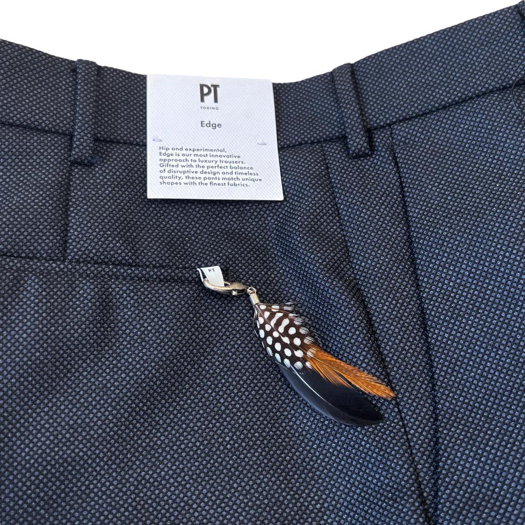 PT TORINO ウール スラックス 48 ダークネイビー 濃紺 トリノ 新品