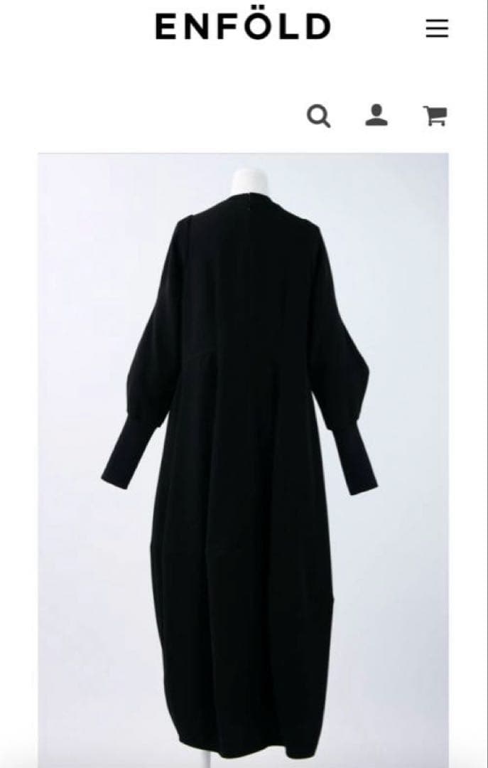✨美品✨エンフォルド　ワンピース　アシンメドレス　ブラック　38