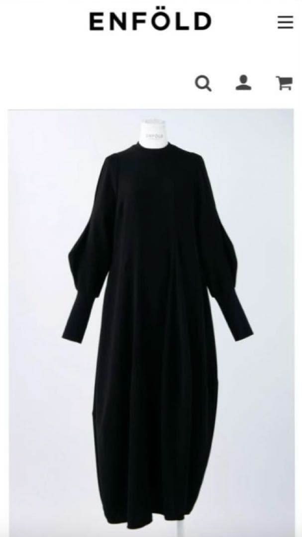 ✨美品✨エンフォルド　ワンピース　アシンメドレス　ブラック　38