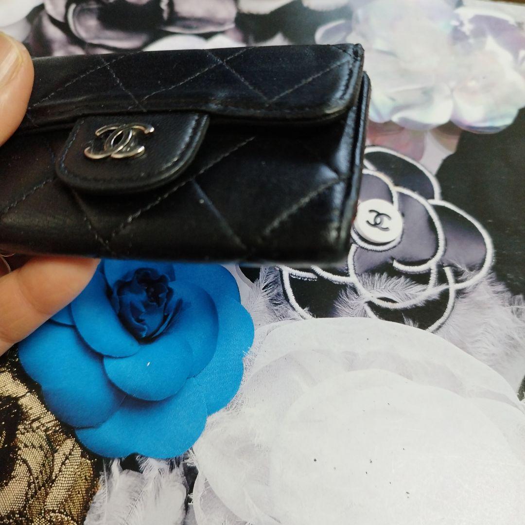 シャネルマトラッセ　ラムスキン　キーケース