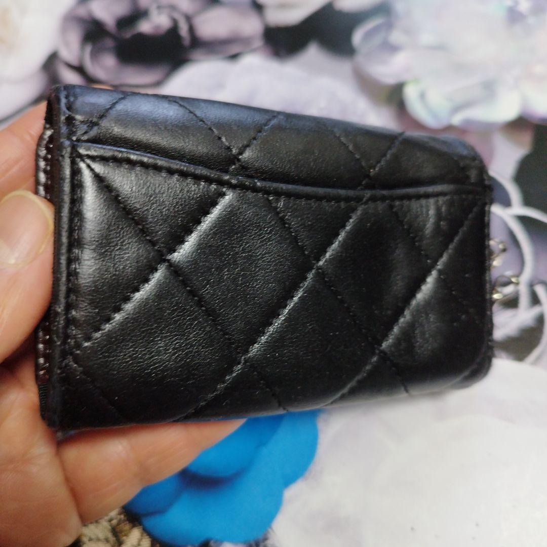 シャネルマトラッセ　ラムスキン　キーケース