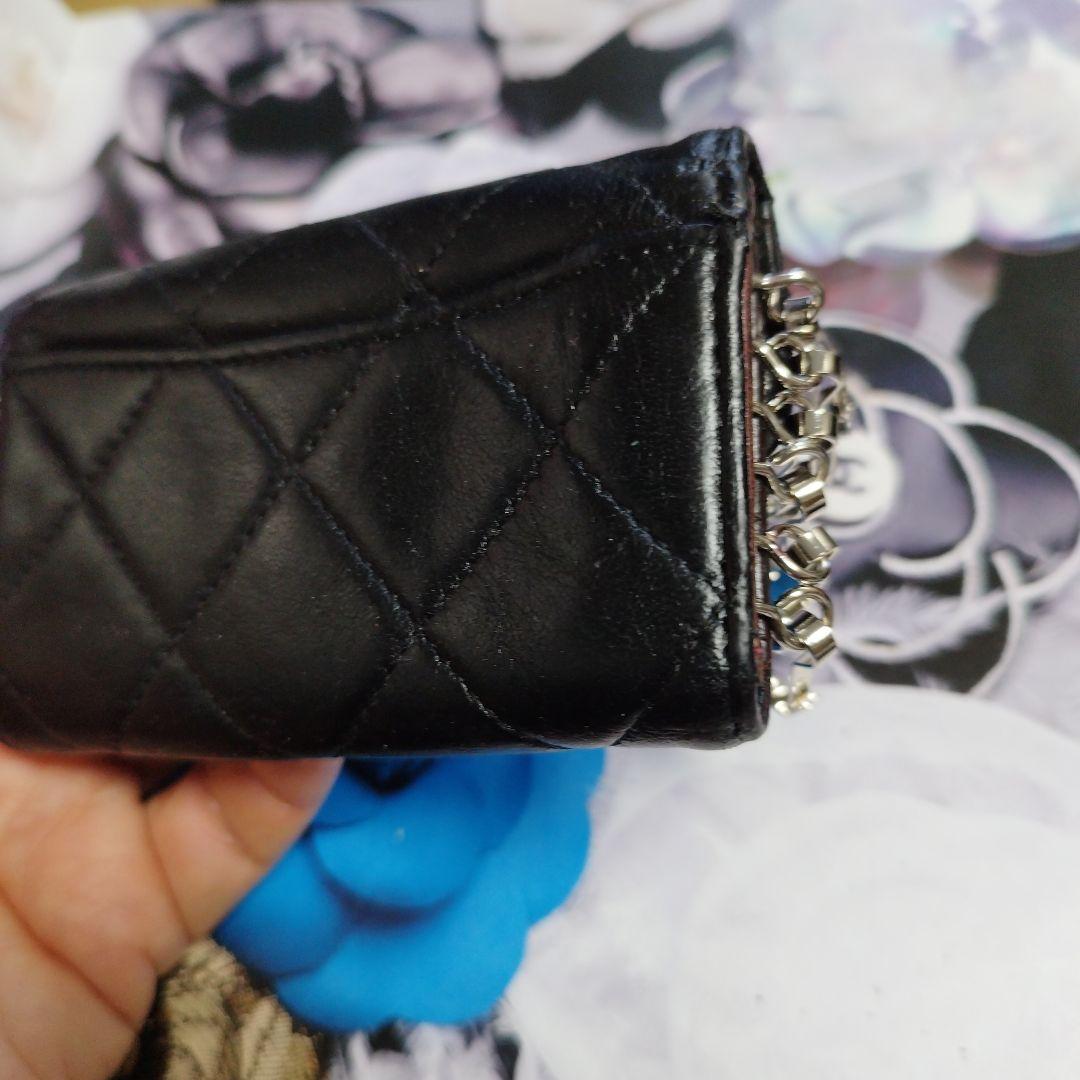 シャネルマトラッセ　ラムスキン　キーケース