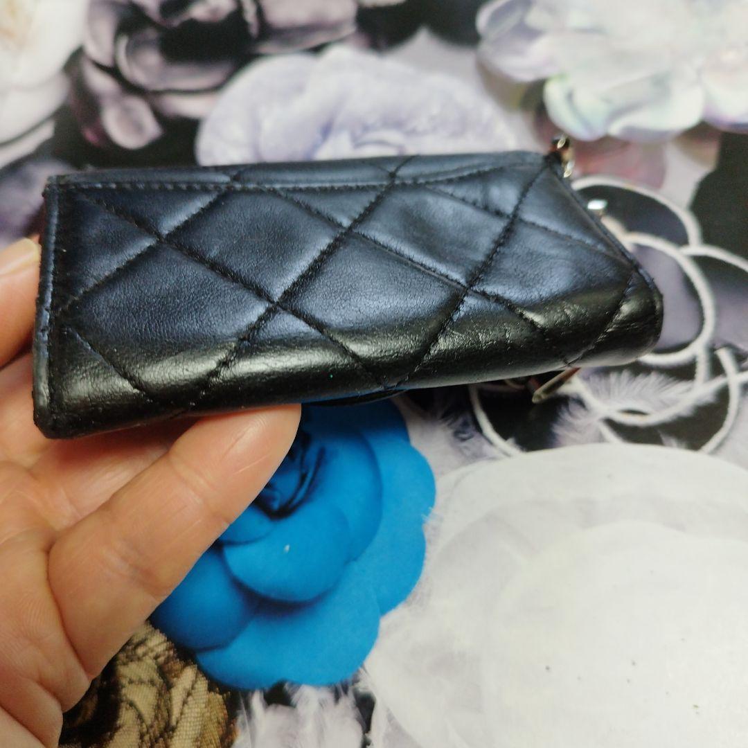 シャネルマトラッセ　ラムスキン　キーケース