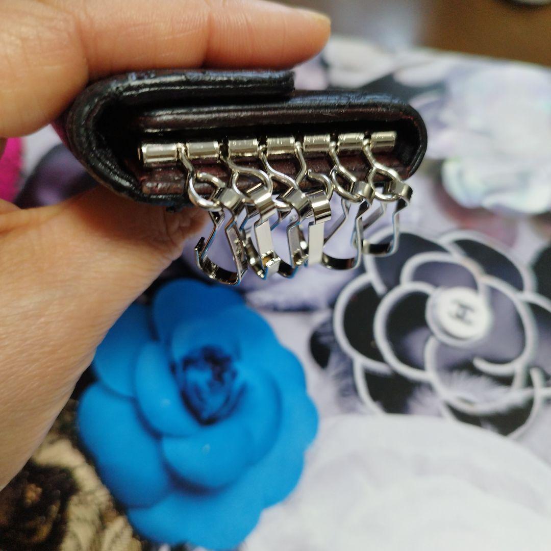 シャネルマトラッセ　ラムスキン　キーケース