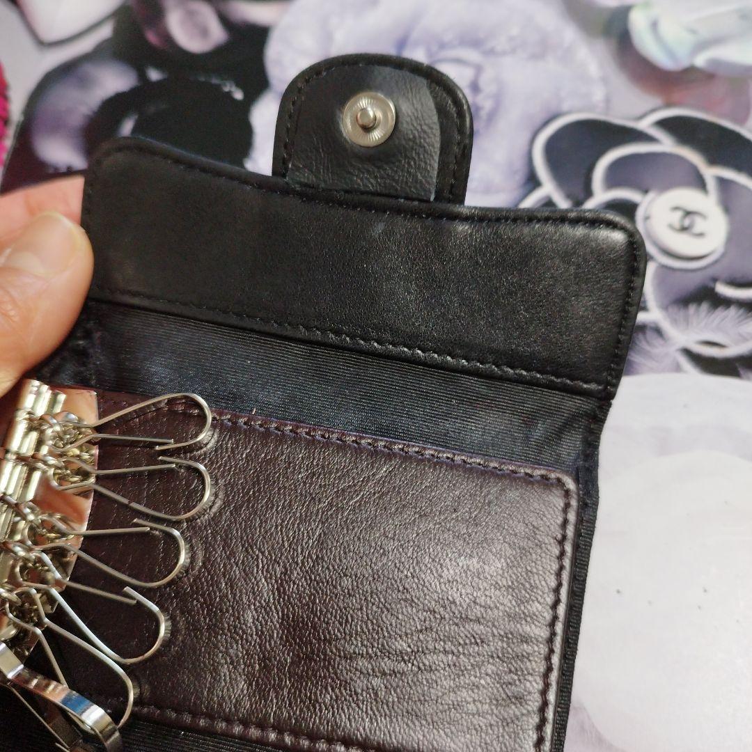 シャネルマトラッセ　ラムスキン　キーケース