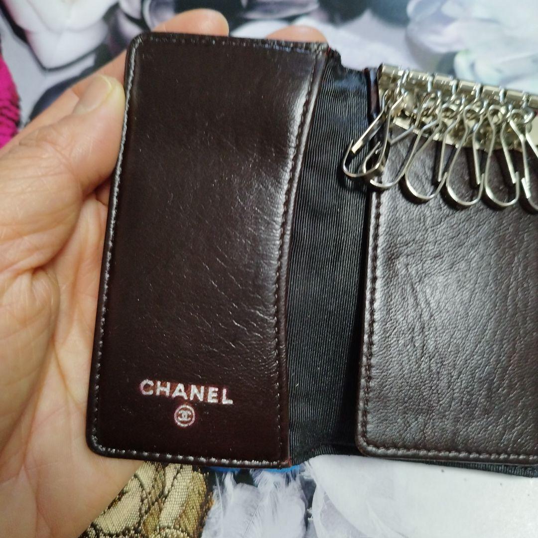 シャネルマトラッセ　ラムスキン　キーケース