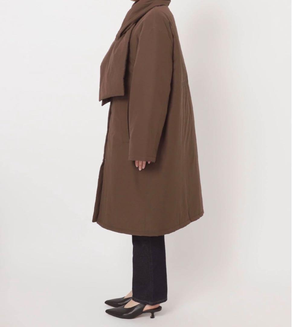 完売品　SLOBE IENA 中綿ストール付きノーカラーコート36