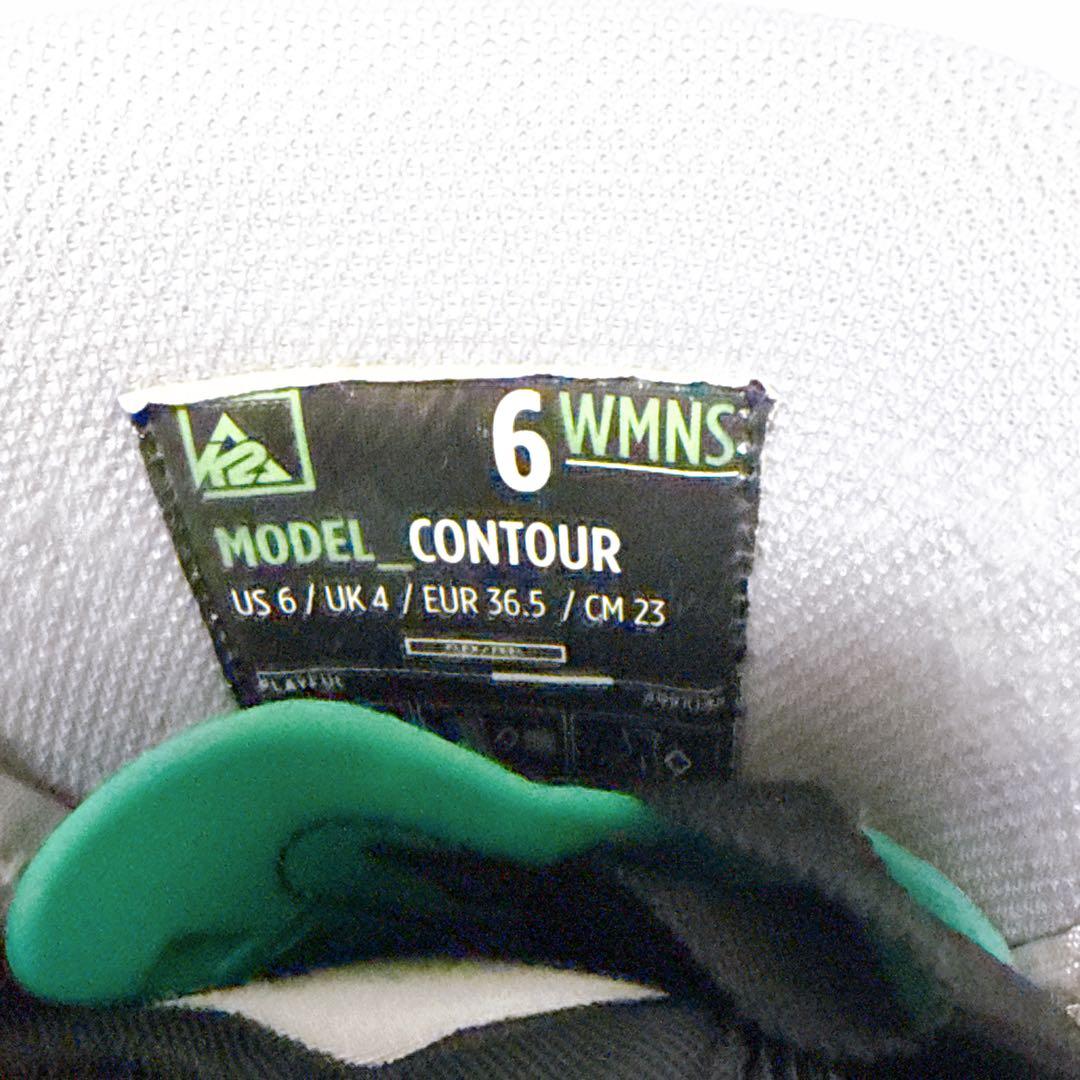 美品 K2 スノーボードブーツ CONTOUR ダブルBOA 23㎝ レディース