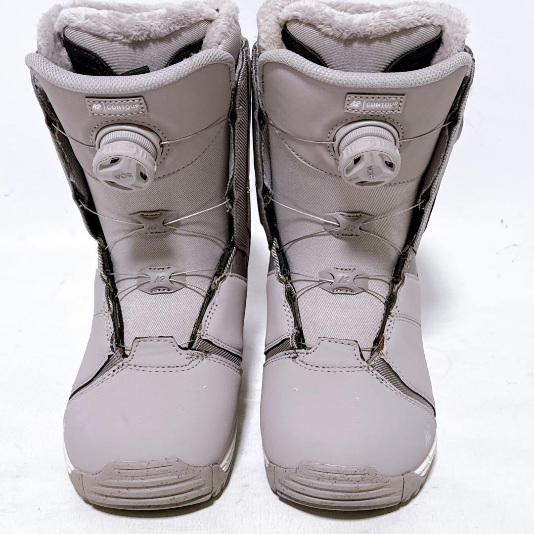 美品 K2 スノーボードブーツ CONTOUR ダブルBOA 23㎝ レディース