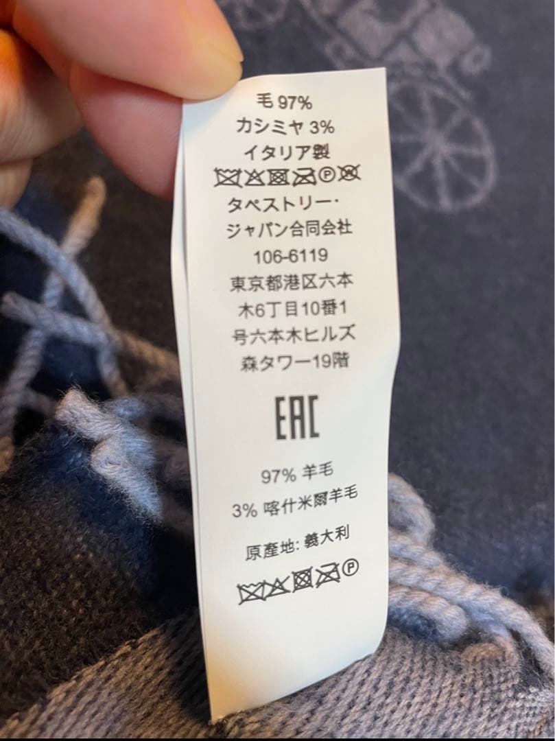 COACHマフラー2枚セット　馬車柄