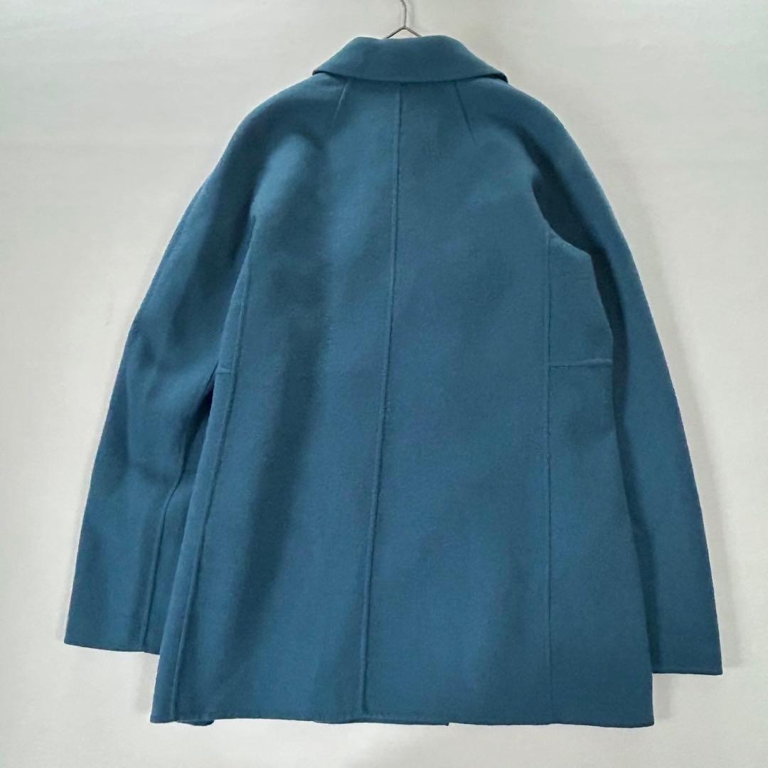 Max Mara クチートアマーノ ダブルブレスト コート ピーコート ブルー