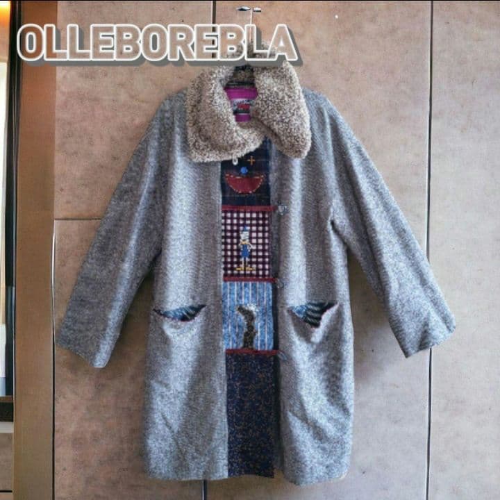 19800□美品 OLLEBOREBLA アルベロベロ コート L bc11yt