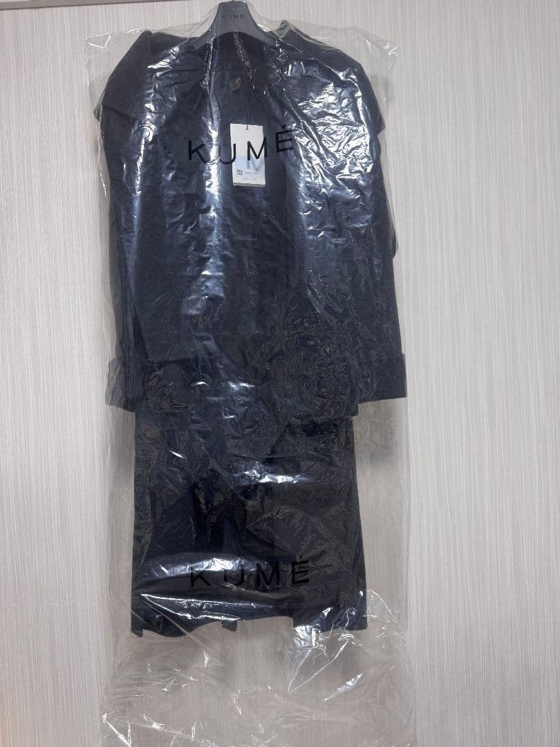【新品未使用】KUME ハンドメイド カシミヤ　ブレンド マフラーコート