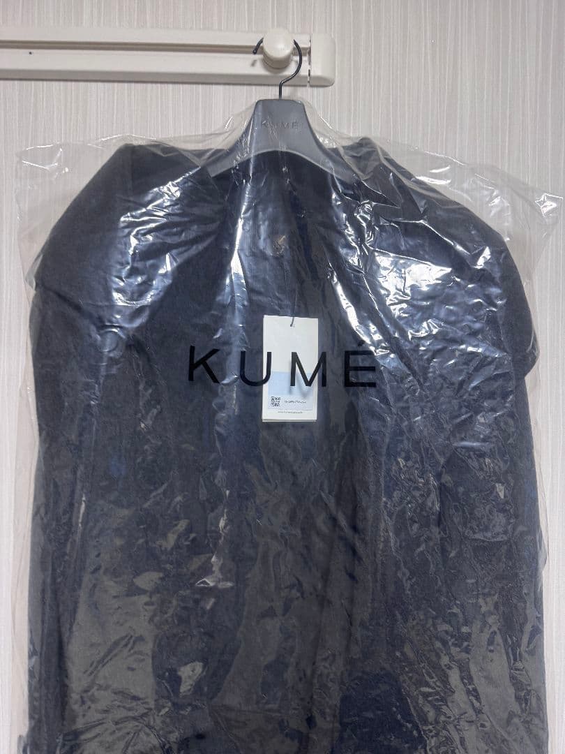 【新品未使用】KUME ハンドメイド カシミヤ　ブレンド マフラーコート
