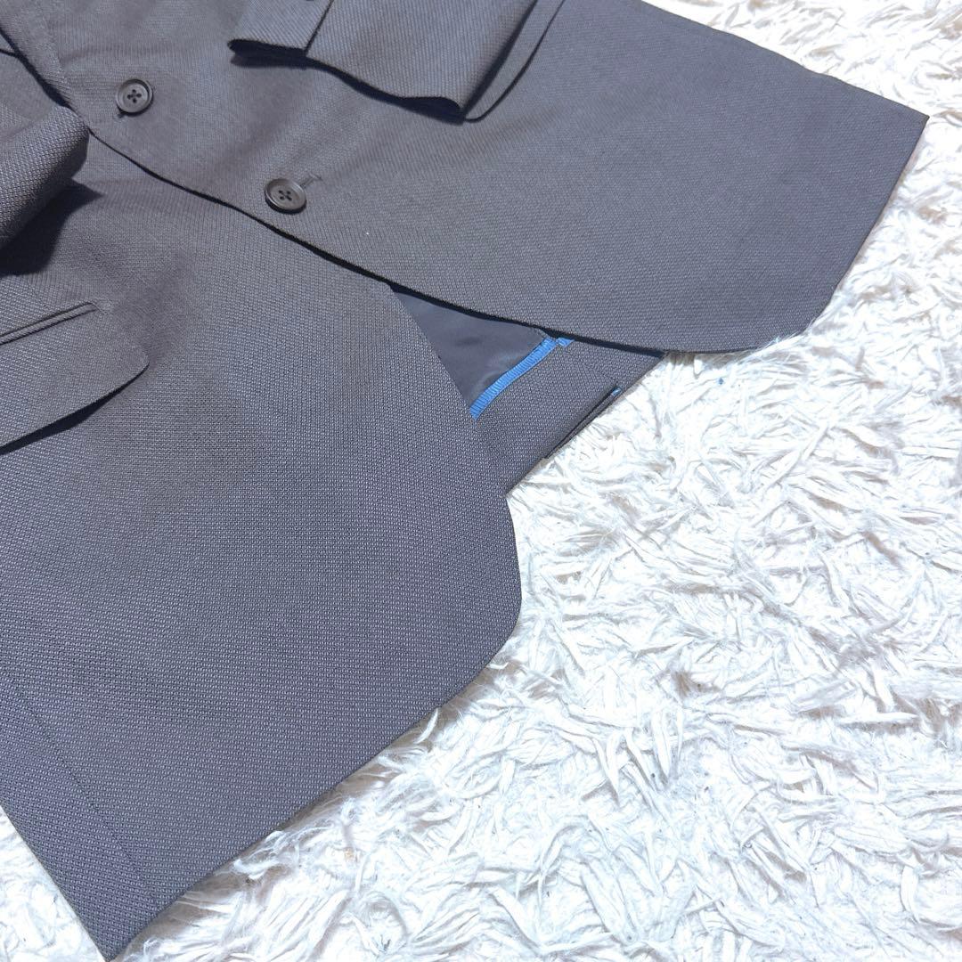 《極美品》TENORAS XL LL 3ピーススーツ グレー 光沢感 青み感