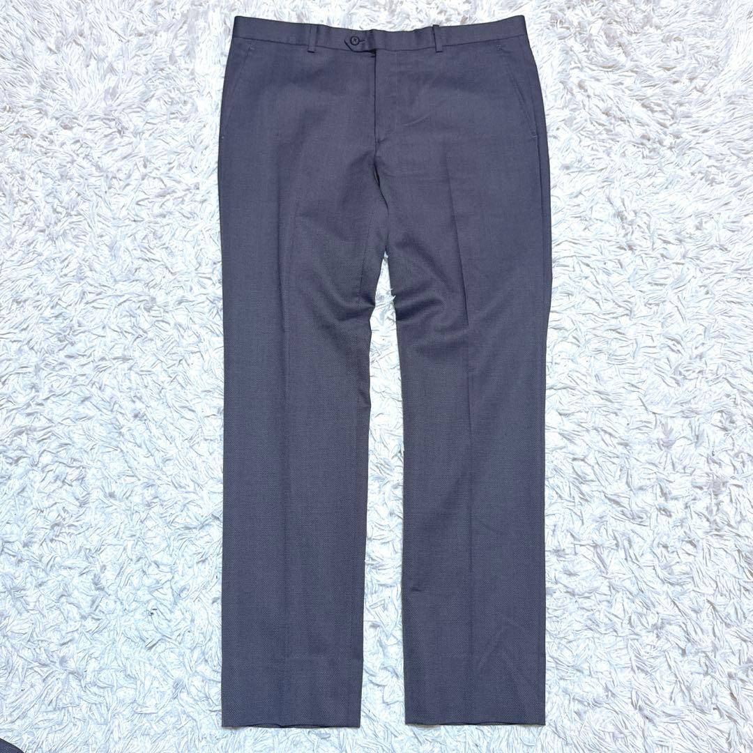 《極美品》TENORAS XL LL 3ピーススーツ グレー 光沢感 青み感