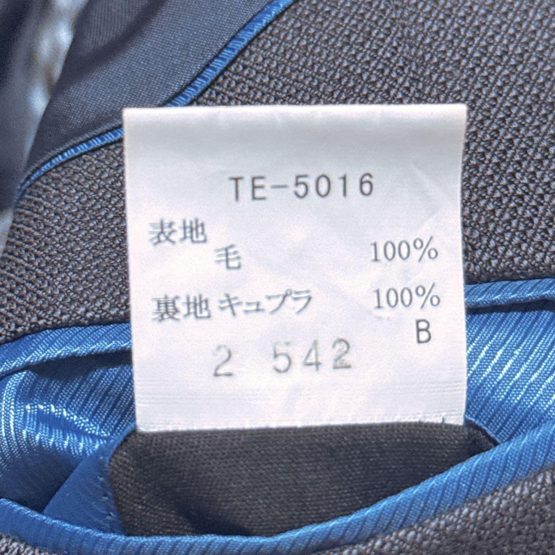 《極美品》TENORAS XL LL 3ピーススーツ グレー 光沢感 青み感