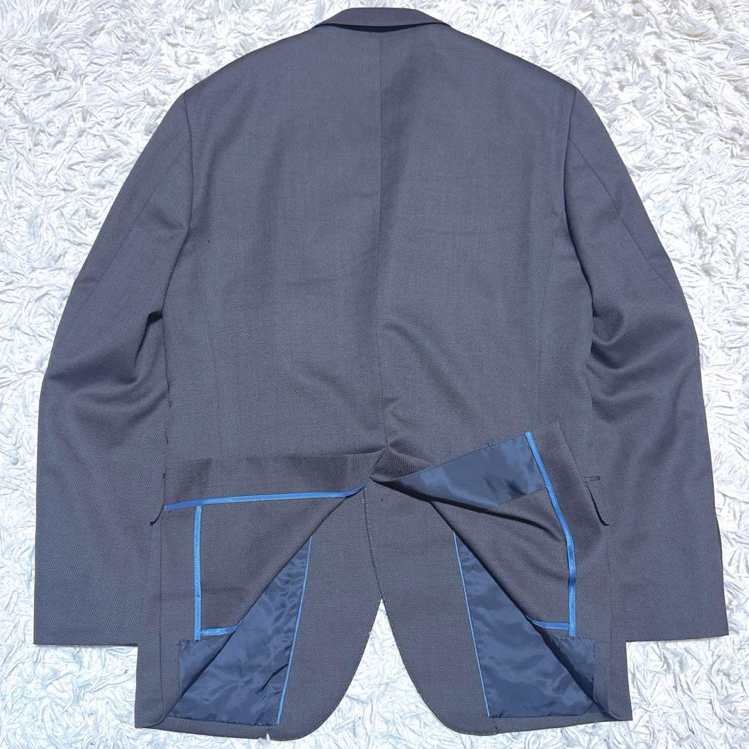 《極美品》TENORAS XL LL 3ピーススーツ グレー 光沢感 青み感