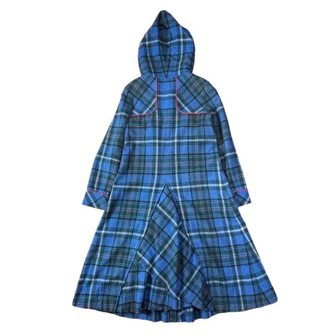 Vintage Y2K【betty's blue】タータンチェック フードコート