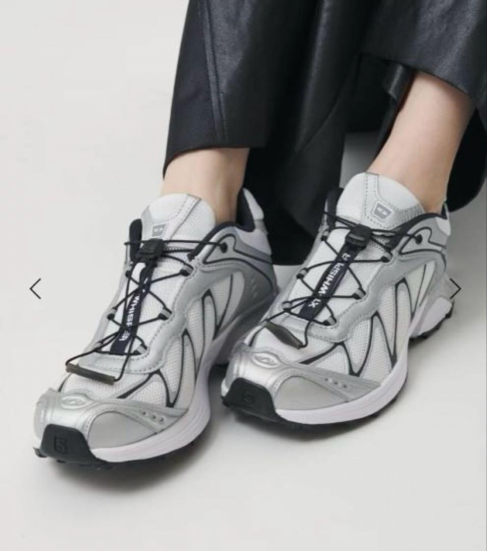 Salomonサロモン　XT―WHISPER シルバースニーカー