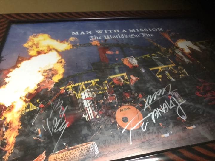 超激レア！マンウィズアミッションサイン入りポスター