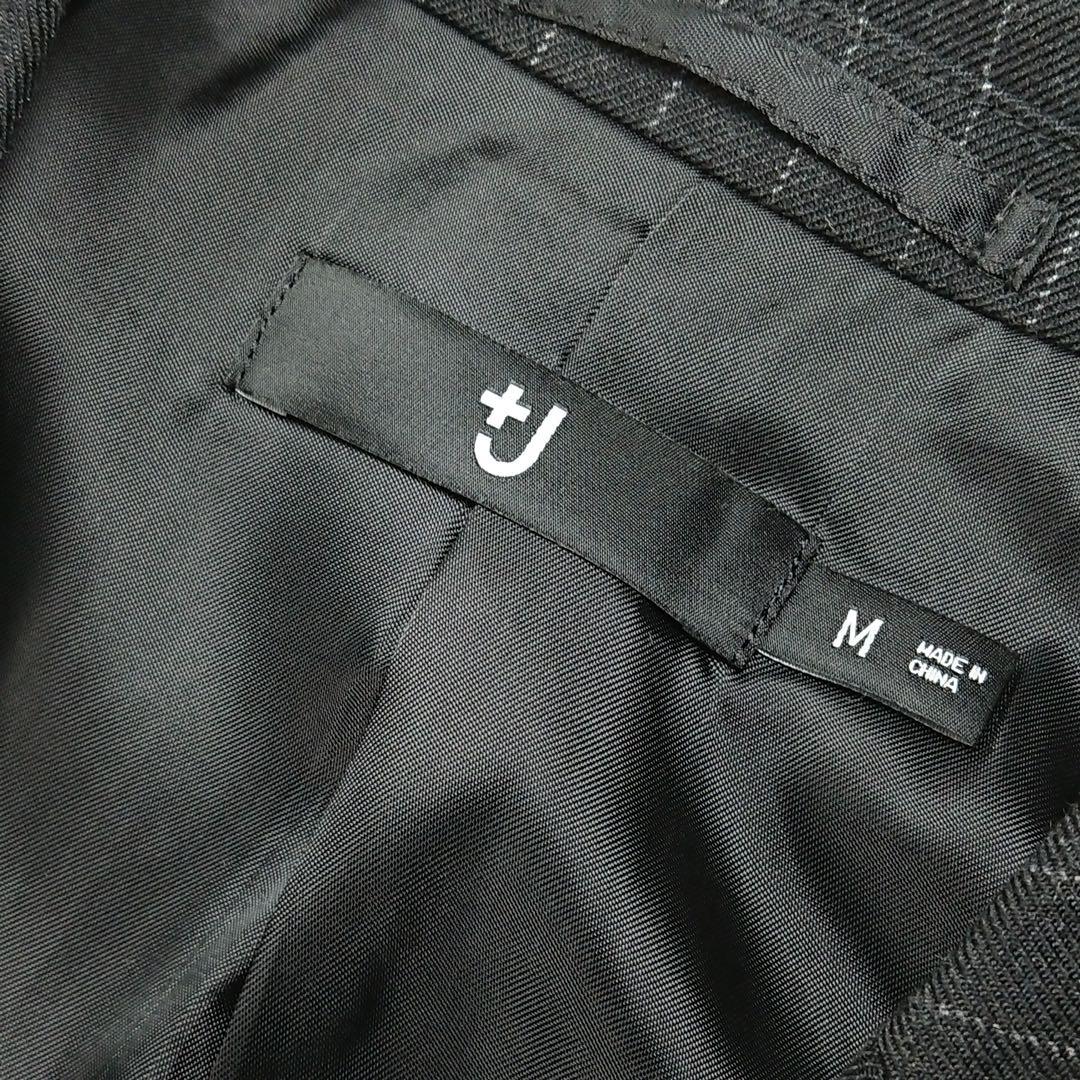 【美品】ユニクロ ジルサンダー +J セットアップ スーツ ブラック ストライプ