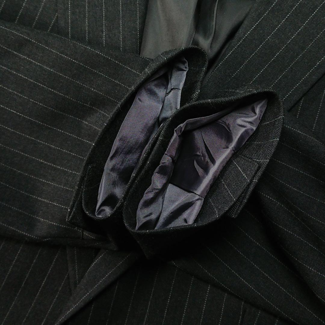 【美品】ユニクロ ジルサンダー +J セットアップ スーツ ブラック ストライプ