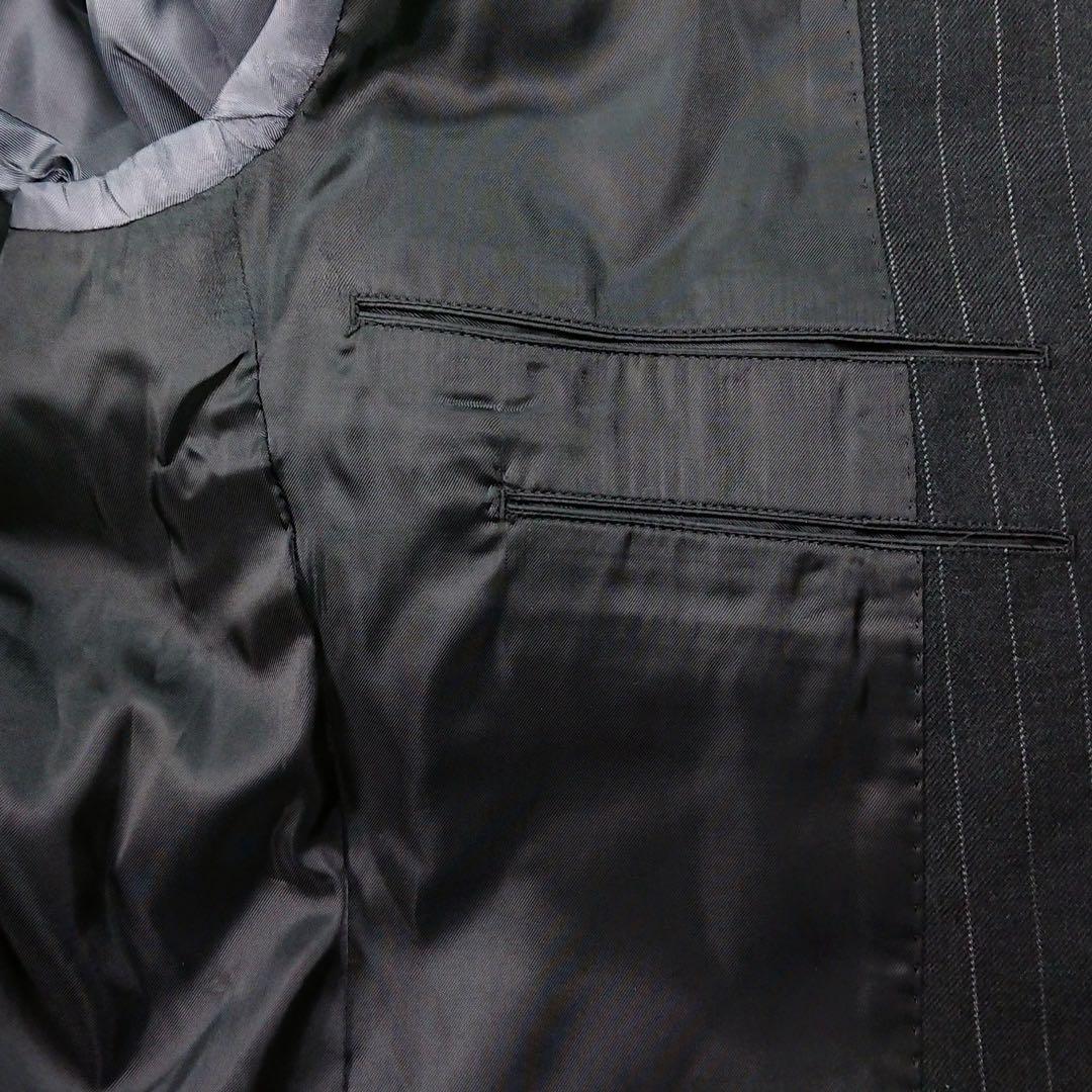 【美品】ユニクロ ジルサンダー +J セットアップ スーツ ブラック ストライプ