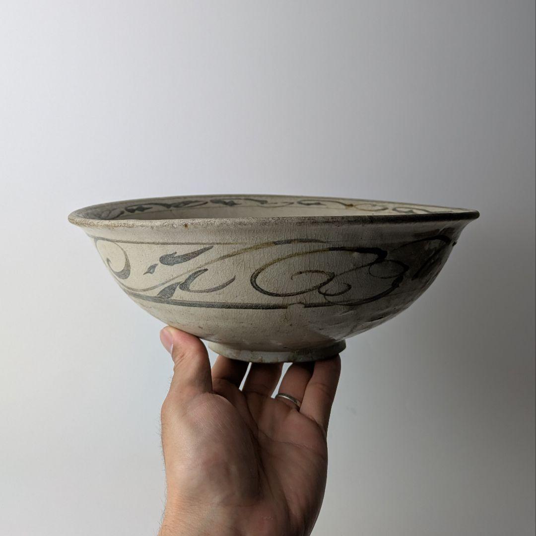 安南 鉄絵 草花文 鉢 ベトナム 宋胡録 古陶磁 骨董 古美術