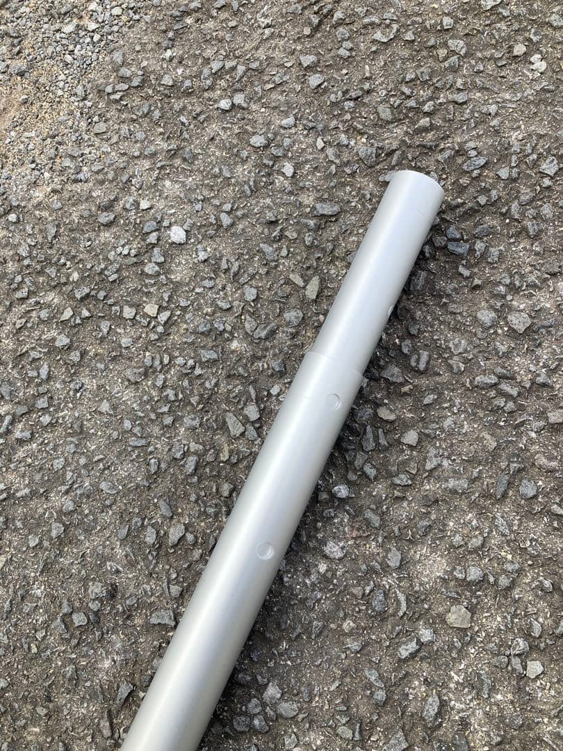 6号アルミポール新品未開封　 アルミ矢車新品 2点セット 注)鯉のぼりロープは別