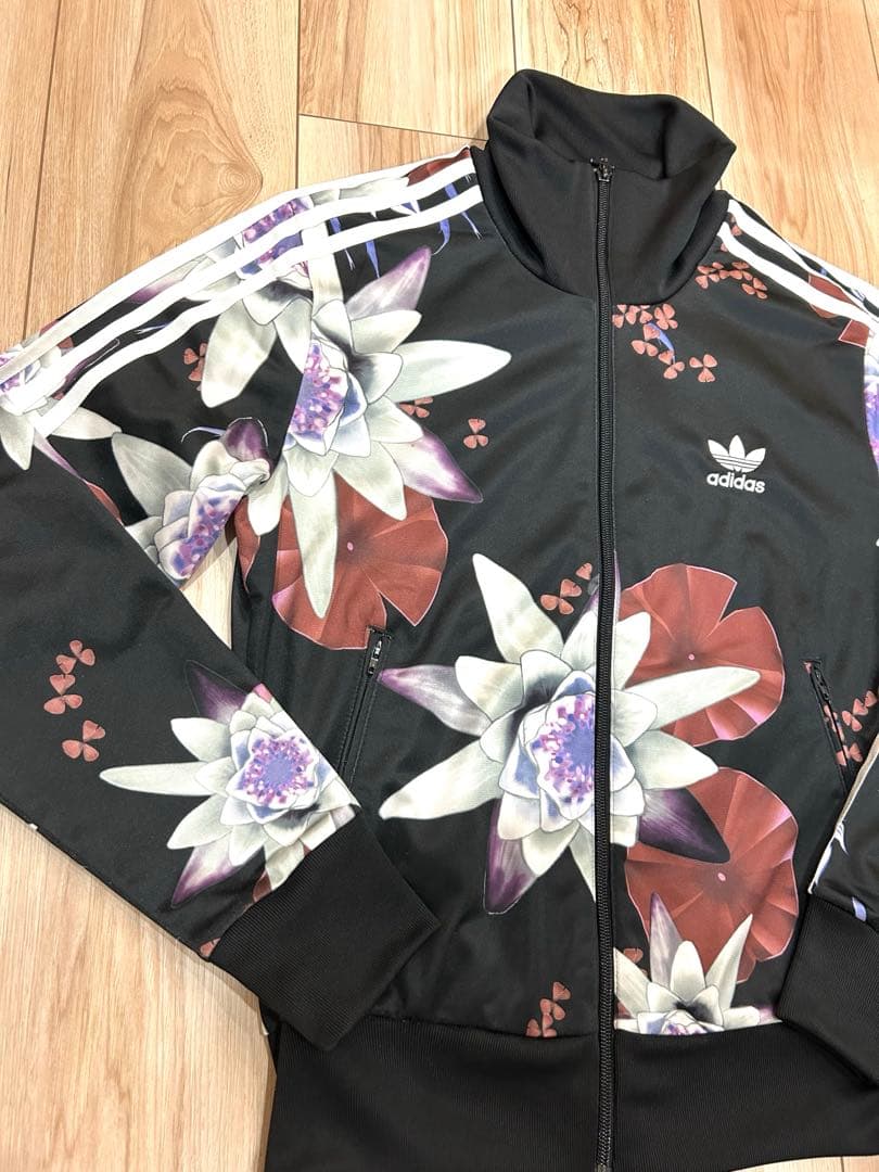 美品　adidas 花柄　ジャージ トラックスジャケットXOTサイズ