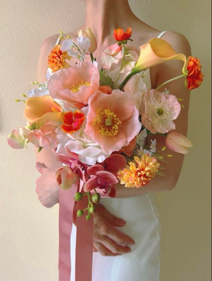 ウエディングブーケ、アーティフィシャルフラワー