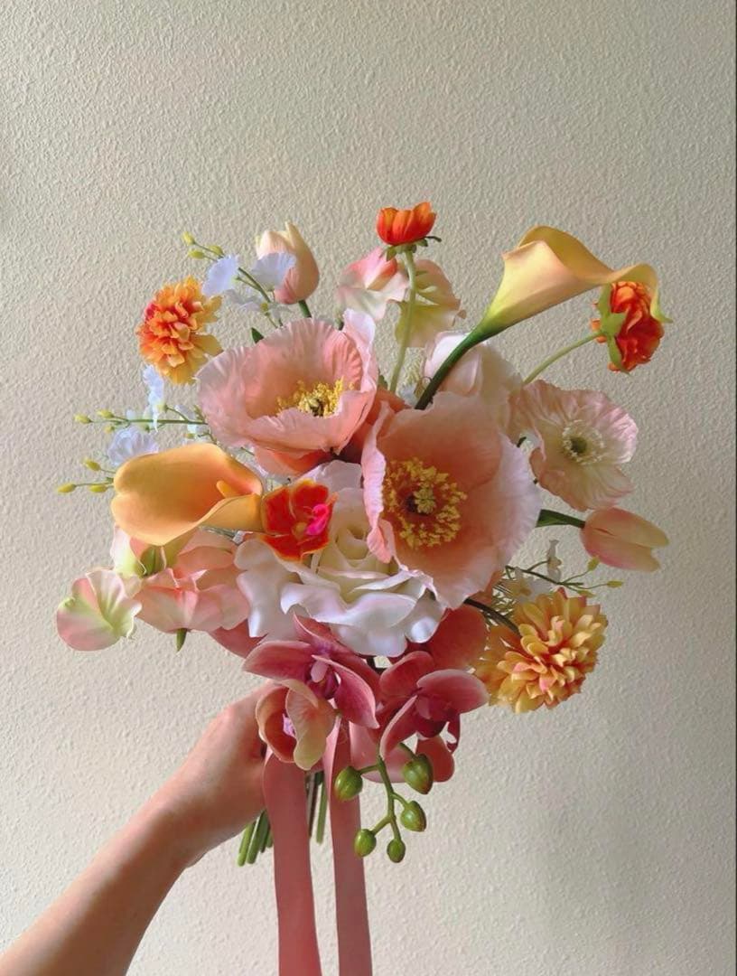 ウエディングブーケ、アーティフィシャルフラワー