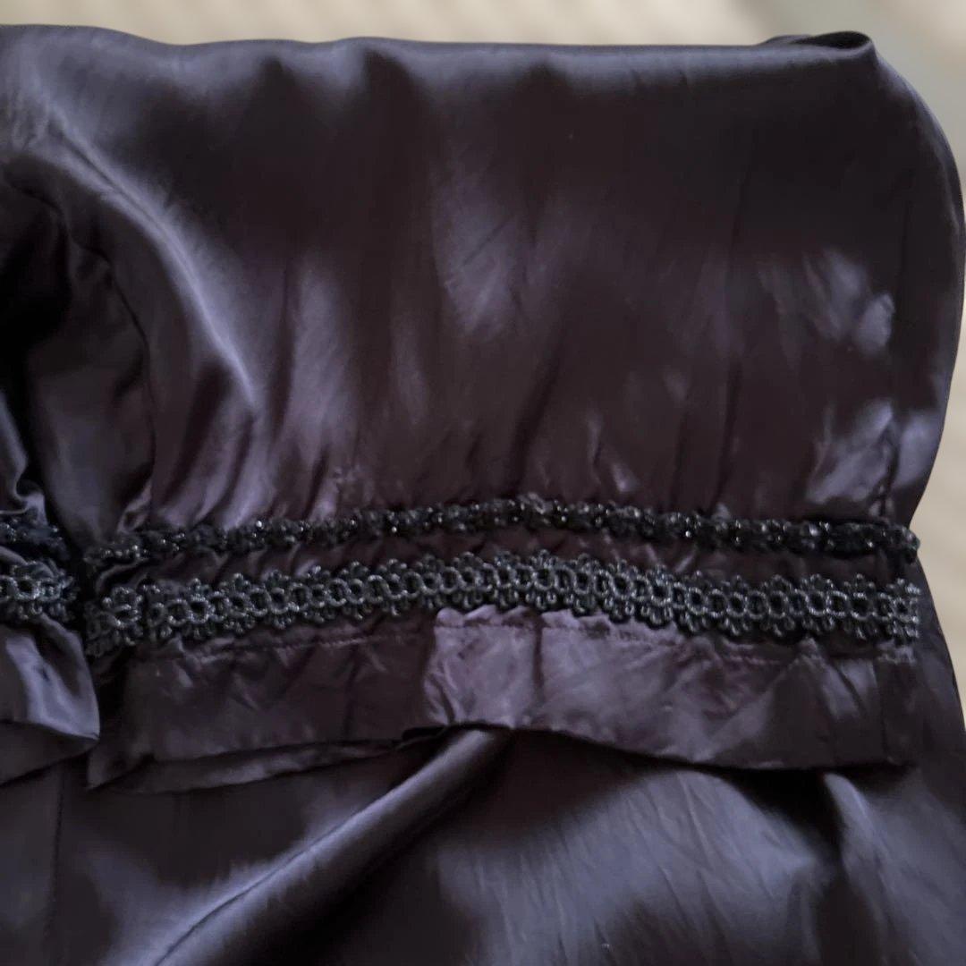 【コム デ ギャルソン】黒サテン サルエルパンMサイズ　レディース