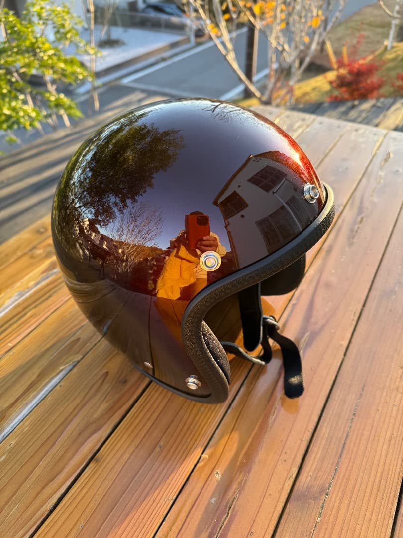 SHM ブラウン ジェットヘルメット LOT503 製造2024.6