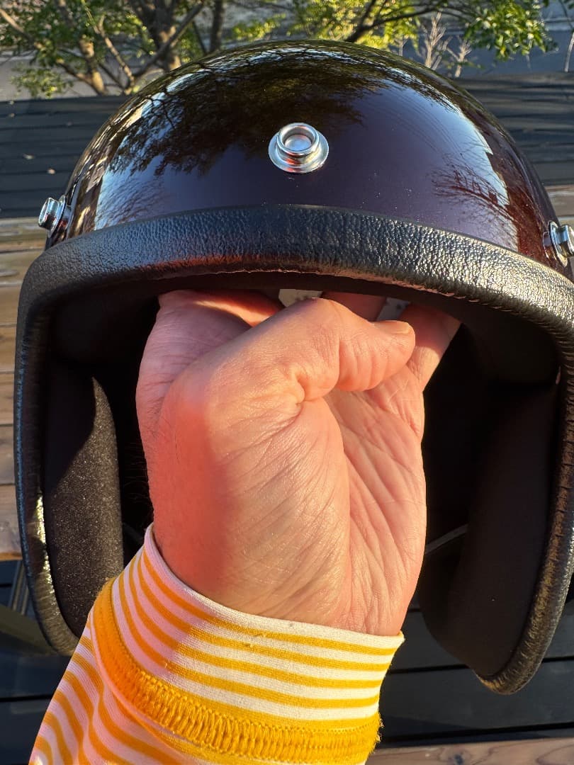 SHM ブラウン ジェットヘルメット LOT503 製造2024.6