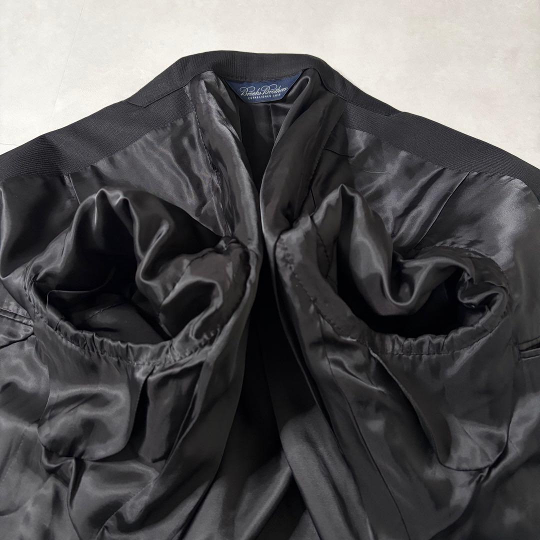 【希少・美品】ブルックスブラザーズ スーツ 国産 Woolmark ブラック L