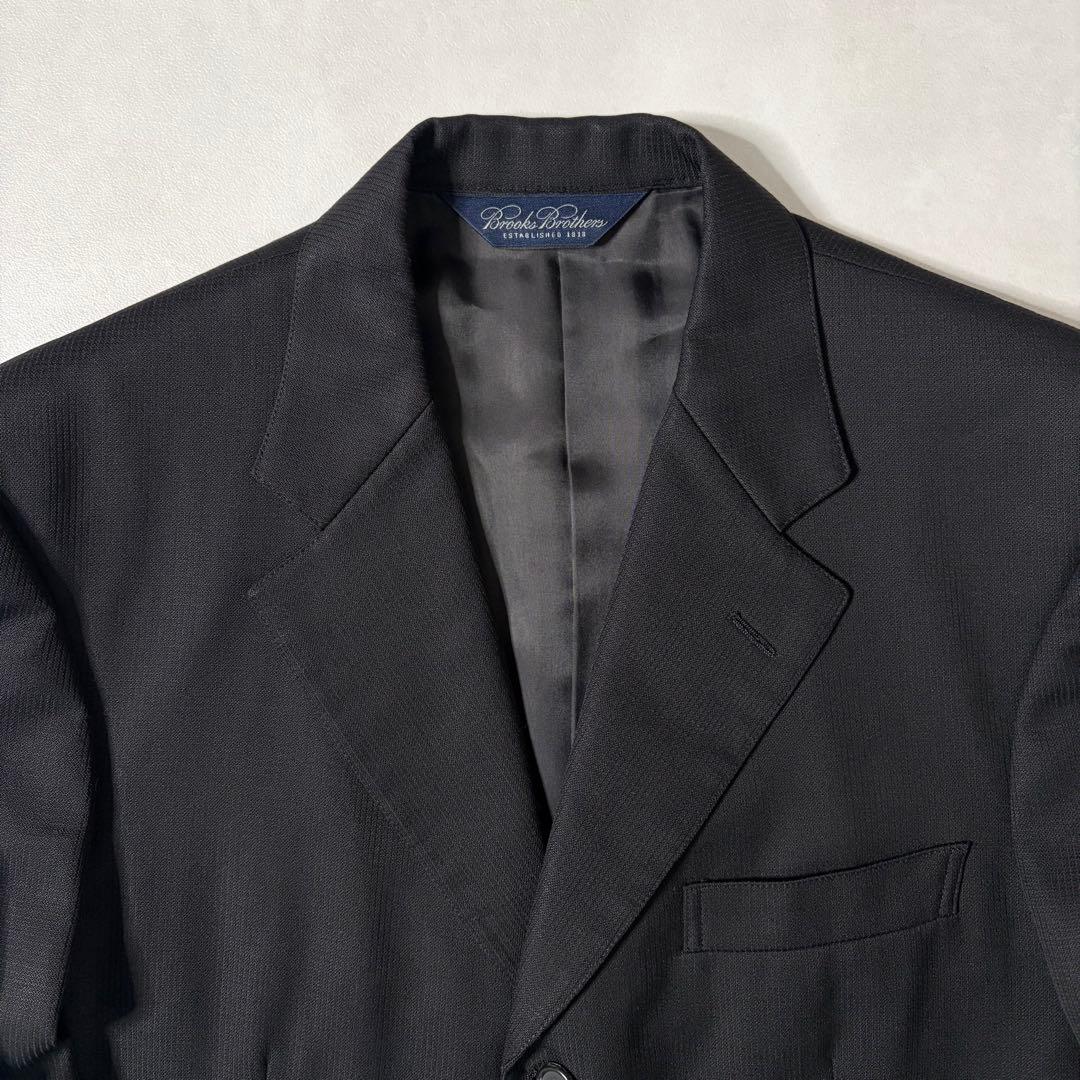 【希少・美品】ブルックスブラザーズ スーツ 国産 Woolmark ブラック L