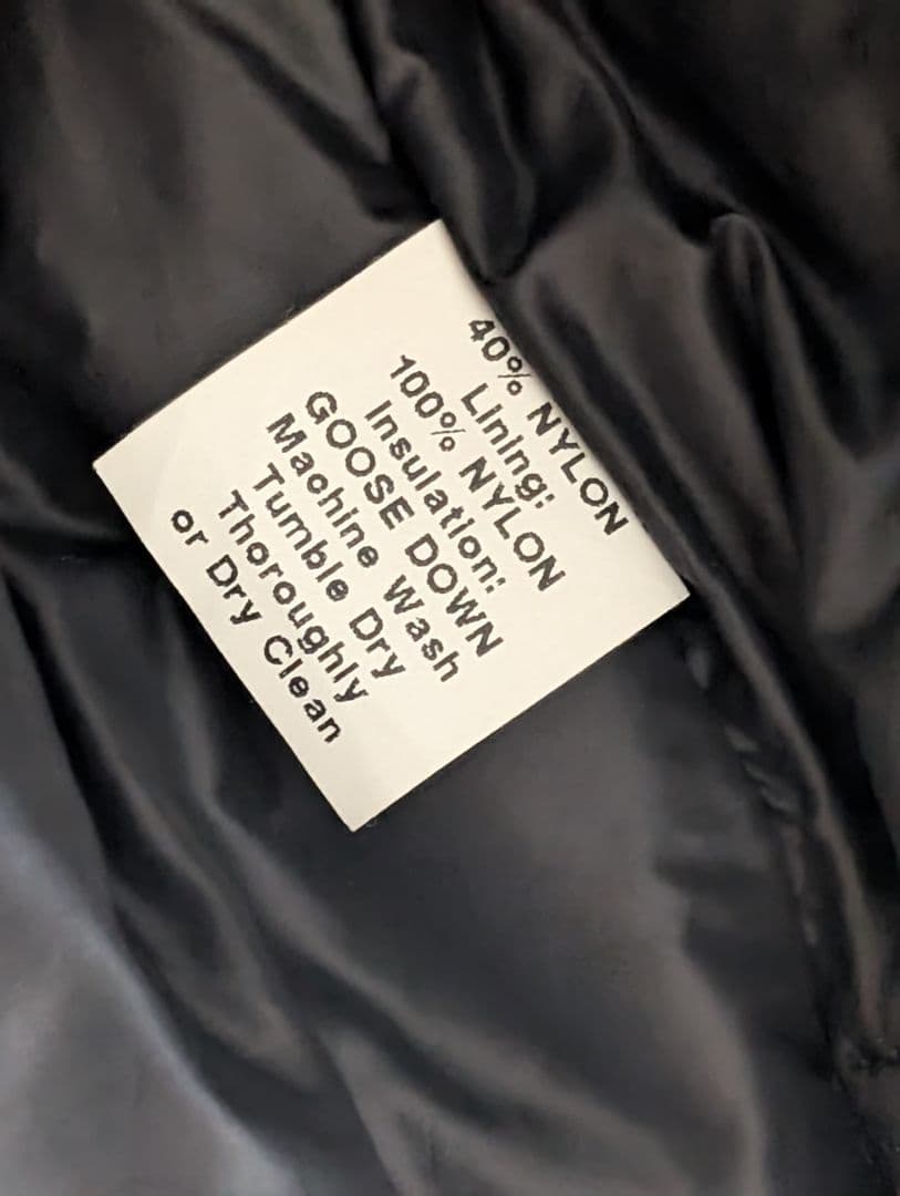 CRESCENT DOWN WORKS　ブラック　ダウンベスト　Sアメリカ製