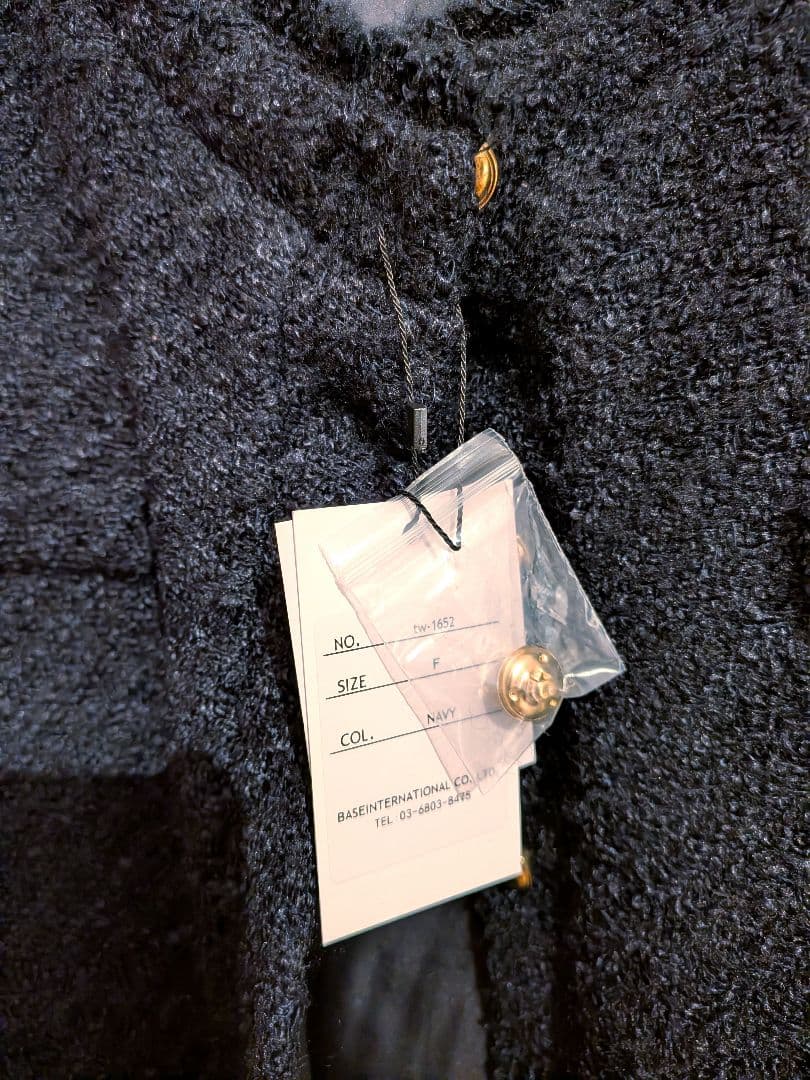 BASEMENT online ゴールドボタンツイードジャケット HARUKA