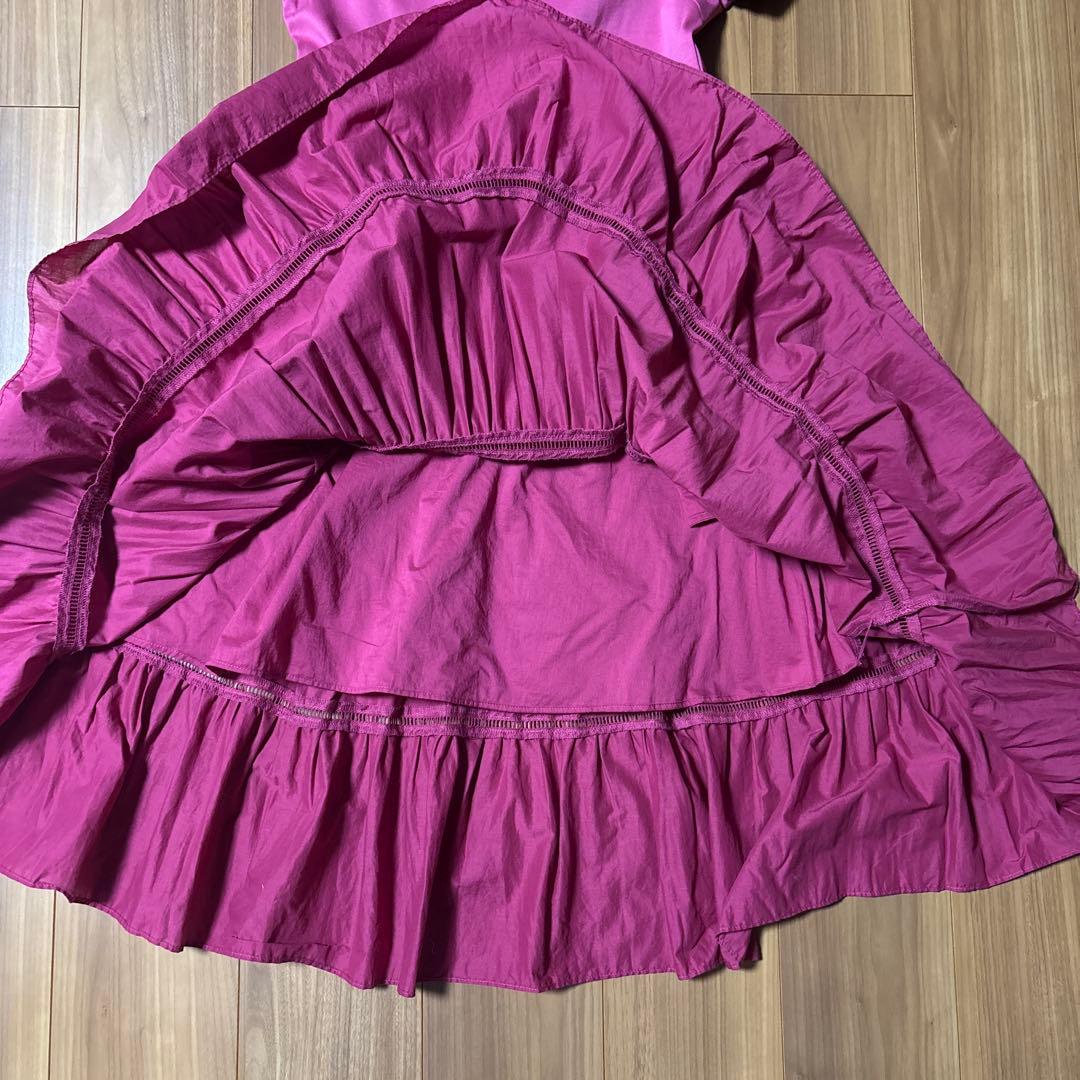 BORDERS at BALCONY ティアードワンピース