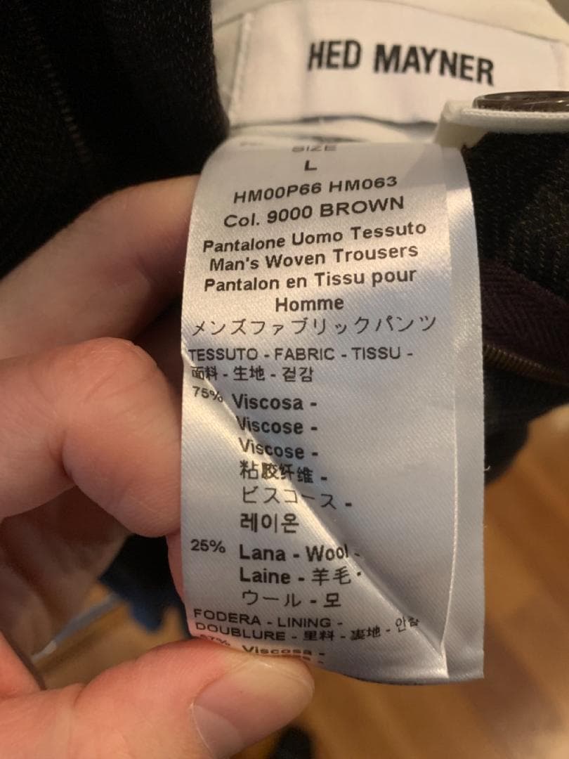 匿*8様 HED MAYNER メンズ ウールパンツ L モード