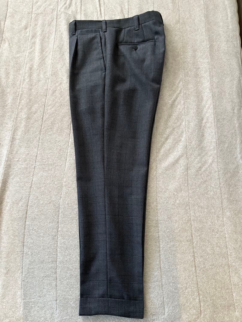 サルトリア　ソリート　スーツ　ミディアムグレー　グレンチェック　４４　シャロン